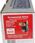 Box of Right Hand Reverse Double Cylinder Iron Gate Mortise Lock Set With Two And A Half Inch Backset 1 Inch Deadbolt