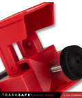 Close-up of Three Pack Clamp On Circuit Breaker Lockout Device For 480 To 600 Volt Systems, Extra Large, Heavy Duty OSHA Compliant