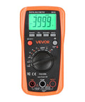 Front view of an All In One Digital Multimeter With 4000 Count TRMS Readouts for DC and AC voltage and current, auto ranging.