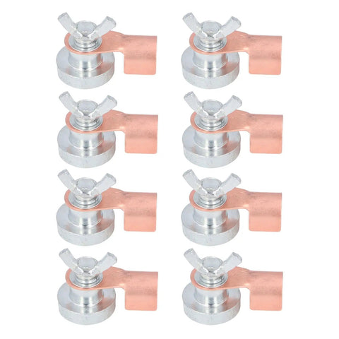 Heavy Duty 8Pcs Magnetic Welding Ground Clamps That Save You Time And Effort With Strong Grip For Faster Setup On Any DIY Or Pro Job Site.