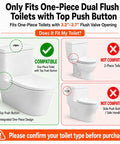 Compatibility guide for 3 Inch Dual Flush Valve Replacement Kit For One Piece Toilets With Top Push Button Easy Install No Fuss