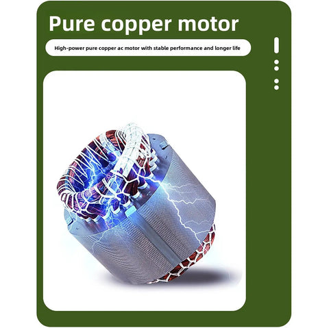 High-power pure copper motor for Top Shelf Bench Polisher And Dual Wheel Grinder Spinning At 3000 RPM featuring strong performance.