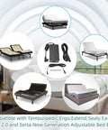 29V Power Adapter for Adjustable Bed Frames and Desks, 2A DC Charger Cable Included, with compatible bed models.