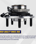 Front Wheel Bearing And Hub Assembly 515126 For 2009 To 2011 Dodge Ram 1500 Front With 5 Lug Bolts And ABS, side view