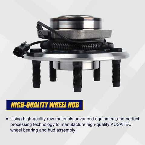 Front Wheel Bearing And Hub Assembly 515126 For 2009 To 2011 Dodge Ram 1500 Front With 5 Lug Bolts And ABS, side view