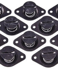Trusted Pro Shop Quarter Turn Fasteners 7/16 Inch Shank Diameter Matte Black Quick Release Cam Lever Slotted Drive, set of 10.