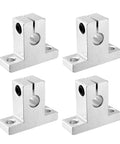 4 Pack SK25 Aluminum Linear Rod Rail Shaft Supports For 25mm Linear Motion Guides For CNC And 3D Printer, Smooth Alignment, High Precision, Easy Install, Corrosion Resistant, 4-piece set