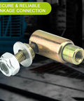 Throttle Disconnect Quick Release Ball Joint Set, 2 Pack, Fast Throttle Linkage Removal And Reattachment, 10-32 Female Threads For Secure, Smooth Operation, Ideal For Tuning And Maintenance: steel ball joint close-up
