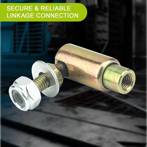 Throttle Disconnect Quick Release Ball Joint Set, 2 Pack, Fast Throttle Linkage Removal And Reattachment, 10-32 Female Threads For Secure, Smooth Operation, Ideal For Tuning And Maintenance: steel ball joint close-up
