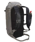 All Mountain Backpack M/L Granite With Dope External Lashing System For All Season Adventures In Gray with hydration pockets.