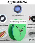 Multi Tray Cable Spool Organizer With Independent Rotating Turntable Reels Five Trays For Easy Storage shown holding various cables