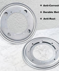 Kick Up Your Storage Game With This 8 Pack Of 12 Inch Lazy Susan Bearing Plates Delivering Bulletproof 1000 Lb Support For Dead Smooth Cabinet Rotation That Makes Any Diy Build Go Down Easy - galvanized metal turntable bases