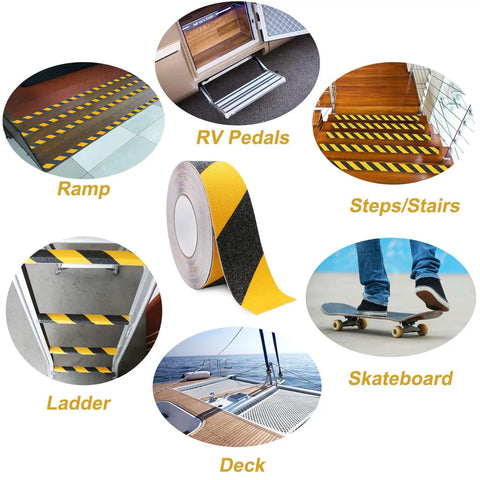 Anti Slip Grip Tape 2 Inch By 60 Foot High Traction Non Skid Tape For Stairs Floors Ladders Decks Ramps Indoor Outdoor Use