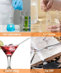 Long 12 Inch Glass Stirring Rod Set Of 8 With Round Ends, Flame Polished For Smooth Finish, 6 mm Diameter, Durable Glass Stir Sticks For Lab Mixing, Home Bar Beverages, Jars And DIY Crafts used in lab, home, bartending and DIY
