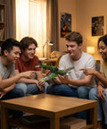 Group enjoying Metal Hurricane Fighter Jet Model Kit With 331 Parts One Thirty Second Scale STEM Building Set For Adults And Kids