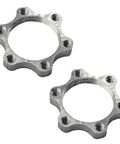 44mm Bicycle Hub Disc Brake Adapter Freewheel Threaded Mount To 6 Bolt Rotor Converter, aluminum alloy rings, set of two