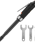 11 Inch Extra Long Straight Air Die Grinder With A Badass Pneumatic Build And 22000 RPM To Smash Tough Grinding Work In Your Home Garage with accessories.
