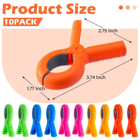 Get A Huge 10 Pack Of Colorful Balloon Arch Clips With Vibrant Rainbow Spring Clamps For Party Decoration Backdrops And Photo Studios That Make Your Events Pop, 10 pack ABS plastic, 2.75 inch