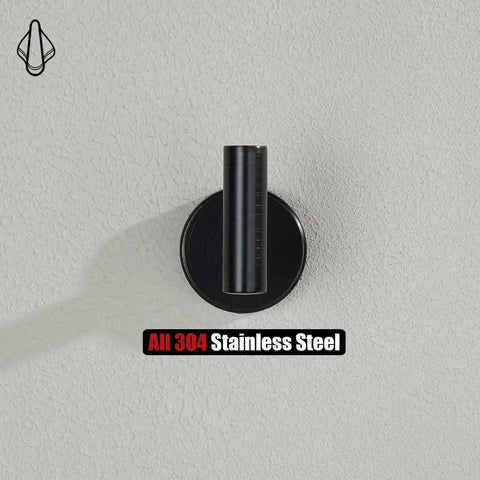 Oil Rubbed Bronze Towel Hook Set 304 Stainless Steel Zero Point Eight Millimeter Thick Tube And 2mm Post Wall Mounted Detail