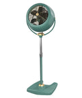 VFAN Sr Pedestal Vintage Fan Old School Metal Standing Air Circulator For Cooling And Decor 3 Speeds Adjustable Tilt And Height