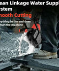 Professional Heavy Duty Concrete Ring Saw Featuring A Badass Pure Copper Motor cutting stone with a water supply system.