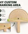 Premium Birch Wood Angle Finder Protractor With String Alignment For Rapid Zero To One Eighty Degree Readings for custom markings.