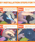 Step by step guide for Heavy Duty 3 Piece Angle Grinder Nut And Wrench Set 5/8-11 Thread Replacement installation process.