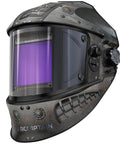 Auto Darkening Welding Helmet With Four Arc Sensors, Solar Powered, 1/1/1/1 Clarity, Beefy Viewing Screen, Side View