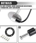 Universal Marine Fuel Sending Unit Float Gauge Replacement For Boats And More, 22 Inch Stainless Steel Water Level Sender