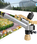1.5 Inch Rain Spray Gun For Large Area Irrigation With 360 Degree Adjustable Impact Sprinkler, metallic and plastic construction