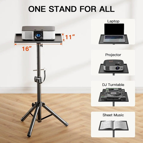 Heavy Duty Projector Stand With Adjustable Height From 22 To 36 Inches Portable Tripod Floor Stand for office use.
