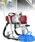 High Performance Electric Airless Paint Sprayer With Adjustable Pressure Gauge And Heavy Duty Motor featuring ergonomic design and nozzle for easy use.