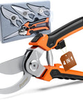 4 In 1 Garden Pruning Shears With Four Size Sharp High Carbon Martensitic Stainless Steel Blades Rustproof Wear Resistant