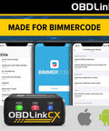 BimmerCode Ready OBD2 Adapter For BMW And Mini Bluetooth 5.1 Diagnostic Tool With App Interface On iPhone and Android