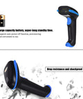2.4G Wireless 1D Barcode Scanner for Retail and Warehouse, Ultra-Fast Cordless Reader With 300 Scans Per Second, 100ft Range