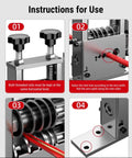 Adjustable Electric Wire Stripping Machine Portable Cable Stripper Tool With V-Groove Rollers Automatic Ejection instructions for use steps
