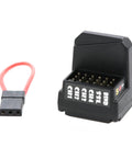 4 Channel 10 Channel 2.4GHz F4x Receiver For Futaba T10PX Compatibility Low Latency Pro RC Gear with connecting wire, side view