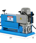 Industrial Auto Wire Stripping Tool Workhorse With 11 Channels And 10 Blades, 0.06 To 1.5 Inch Range, shown in blue machine form