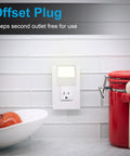 Always On LED Night Light Plug In Wall For Bedroom Nursery Bathroom Hallway Compact Low Key Soft Glow Energy Efficient UL Listed Model 11311