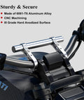 Beefed Up Aluminum Handlebar Extender For Bike And Motorcycle With Dual Mount Clamp Bracket 8 Inch Length on handlebars