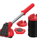 Heavy Duty Furniture Lifter With Four Sliders For Easy Moving, Appliance Roller For Sofas, Couches And Fridges, Red