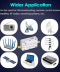 Ultra Wideband RF Amplifier 10MHz To 6GHz LNA With 40dB Gain And SMA Female Connector for radio and FM broadcasting usage shown