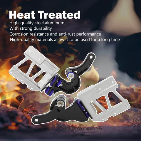 Lower Hood Pivot Kit with bolt and bracket, heat treated steel, for 377 378 379 Trucks Replacement M134708R M134708L 13-04708R 13-04708L