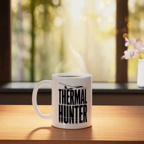 Thermal Soaring Sailplane Pilot Ceramic Mug For Glider Fans And Flight School Crew Coffee Cup White Perfect For CFIs Students Tow Pilots Ridge