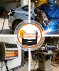Heavy Duty 4 Foot Nema 6 50P Pigtail Power Cord Built Tough Hardwire Cable Featuring 6Awg 3C Copper Wiring Quick Swap Design Rated 50 Amps For Rv in use with electric tools and EV charger.