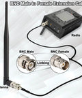 BNC Male to Female Extension Cable 16 Ft RG174 50 Ohm for SDI Video CCTV Systems with radio and antenna connection