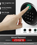 Biometric Fingerprint Safe With Touch Screen Auto Open 3.38 Cu Ft Steel Home Safe for Wardrobe and Office digital touchpad display