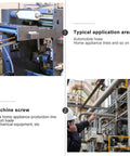 Industrial equipment showing typical application areas for Industrial Grade 300-Piece M3 To M8 304 Stainless Steel Hex Socket Set Screws