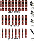 Heavy Duty 142 Piece Sanding Drum Kit 320 Grit Abrasive Sleeves Three Point One Seven Mm Shafts For Drill Dremel Rotary Tools set of abrasive sleeves in various sizes