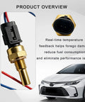 Slick Car Engine Coolant Temperature Sensor With Pigtail Connector, Tough Copper housing and wire connections for easy installation.